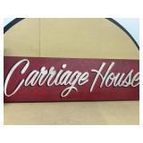 Carriage house, canvas sign