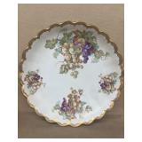 Empire, hand-painted grape plate