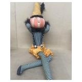 Halloween sitting pumpkin doll