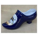 Cobalt blue Niagara glass shoe
