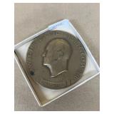 Eisenhower Lorde brass inauguration coin