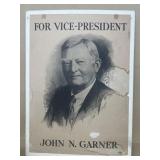 John Gardner for vice president campaign poster