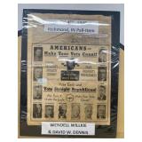 1940 Richmond, Indiana Powell item newspaper w