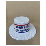 Johnson, the president campaign hat