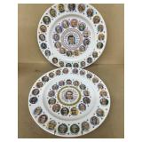 President, Kennedy and Nixon plates