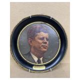 John F. Kennedy collectible metal plate