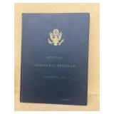 1961 John F. Kennedy inaugural program