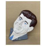 John F. Kennedy ceramic head wall hanging