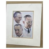 Lyndon B Johnson, Norman, Rockwell Limited print
