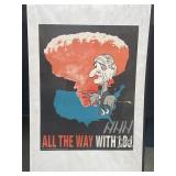 LBJ all the way campaign poster