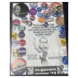 McGovern Shiver campaign buttons