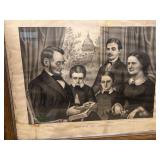 Abraham Lincoln and Family original lithograph