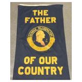 George Washington, "Father of our country" banner