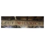 1940 elect Wilkie Banner, approximately 22 foot