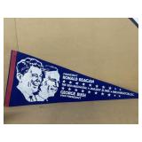 Ronald Reagan, George Bush inaugural pennant
