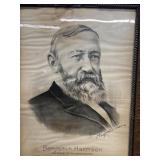 Benjamin Harrison lithograph