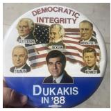 DUKAKIS large campaign button