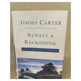 Jimmy Carter autograph book always a reckoning