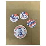 Ross Perot campaign buttons