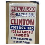 Philadelphia AFL backs Bill Clinton campaign