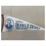 Elect Thomas Dewey president vintage pennant