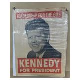Kennedy for president campaign poster