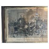 1895 President Cleveland & Cabinet Lithograph