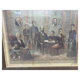 1882 Garfield Family lithograph original