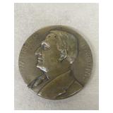 Warren G Harding large brass coin