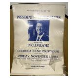 Ronald Reagan in Cleveland 1984 poster