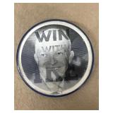 Eisenhower win with Ike flicker campaign button