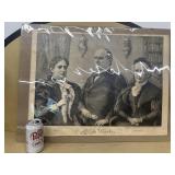 1896 William McKinley lithograph of mother and