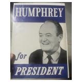 Humphrey for president campaign poster