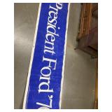 Gerald Ford president 1976 campaign banner 10