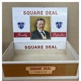 Teddy Roosevelt square deal cigar box