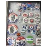 Romney McCarthy Rockefeller campaign buttons