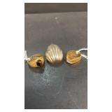 18k plated sterling mans and ladies rings &