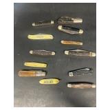 Mixed lot of pocket knives