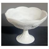 Milk, glass, fruit, compote grape pattern