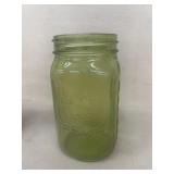 Green canning jar