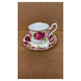 Royal Albert old english rose cup and saucer