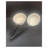 Granite ware pan and ladle