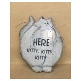 Here kitty kitty kitty wooden sign