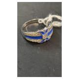 Sterling ring sz 7 3/4