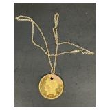 Replica gold coin, Germany, Mark necklace