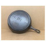 SK number eight cast-iron skillet with heat ring