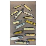 15 various brand knives