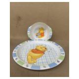 Winnie the Pooh cup and plate-plastic