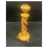 Olive wood candle holder