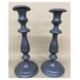 Pewter Antique candleholders